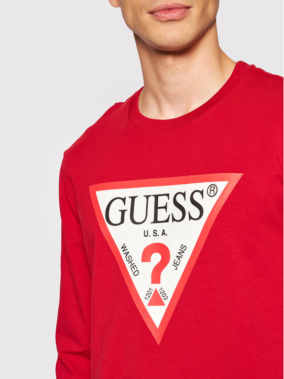 Guess Jeans Felpa Uomo M1RQ37 K6ZS1, Girocollo In Misto Cotone Organico, Slim, Felpata, Nero