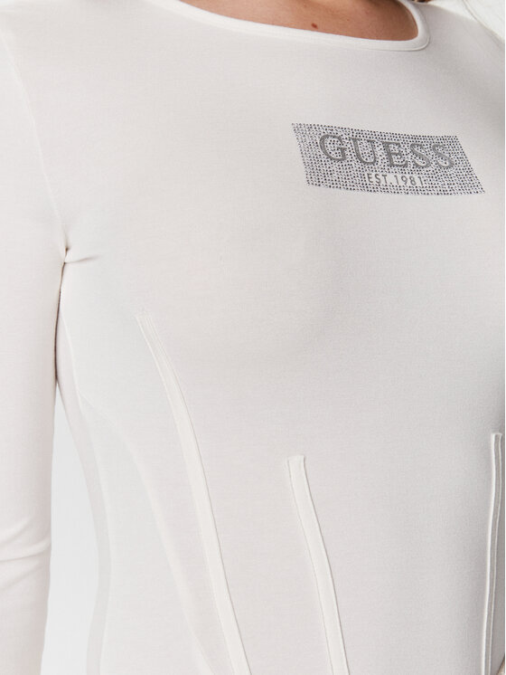 Guess Guess Bodijs Corset W4RP24 K68D2 Écru Slim Fit
