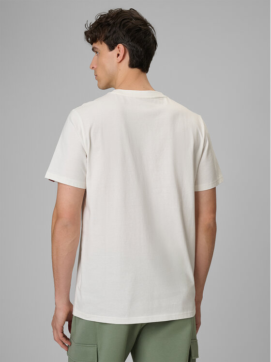 4F 4F T-Shirt NATURE’S TRAIL Biały Regular Fit