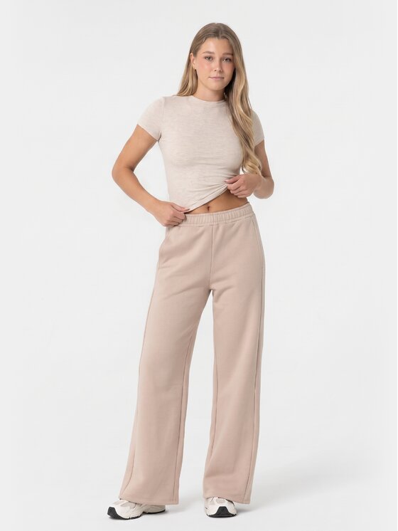 BASICLO BASICLO Spodnie dresowe W-2161-30 Beżowy Relaxed Fit
