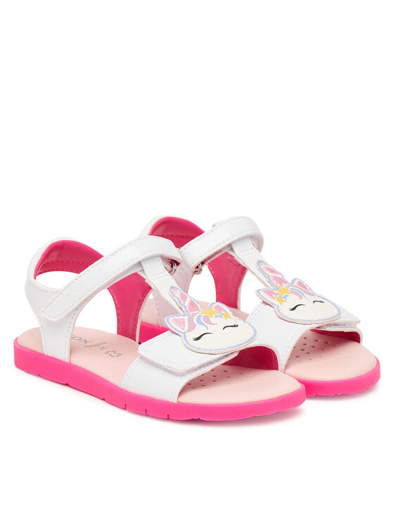 Geox Geox Sandály J Sandal Joyfoot Gir J65P1C 000HH C1441 M Bílá