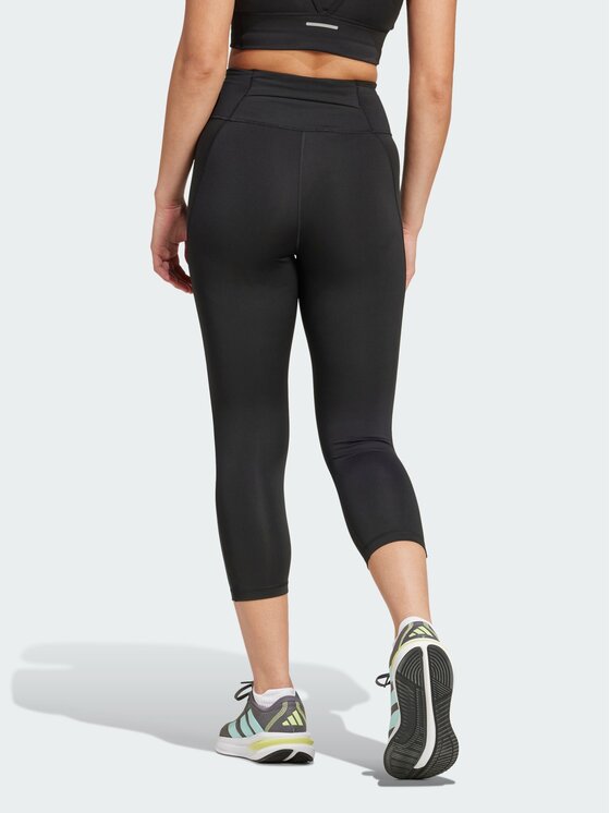 adidas adidas Legginsy Own The Run Czarny Fitted Fit