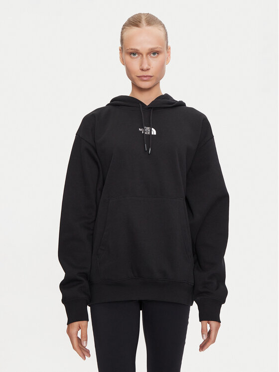 The North Face The North Face Bluză Essential NF0A89EN Negru Oversize