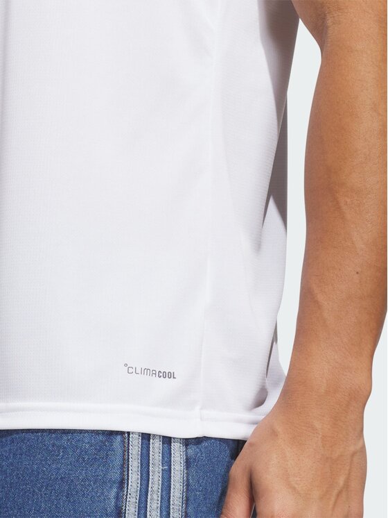 adidas adidas Koszulka techniczna 170269 Biały Slim Fit
