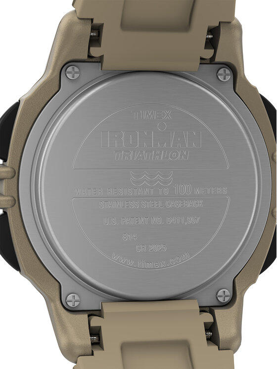Timex Timex Ρολόι Ironman Flix 100 Lap TW5M63100 Μπεζ