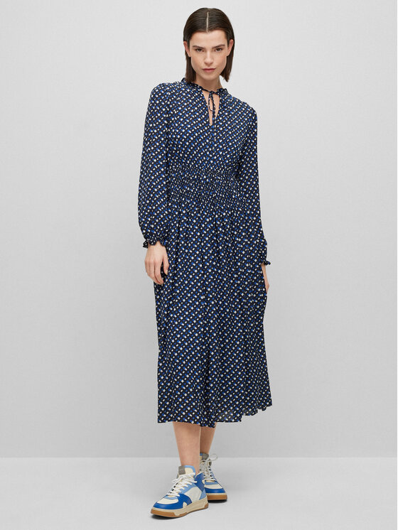 BOSS Boss Vestito da giorno Dasota1 50489738 Blu scuro Relaxed Fit