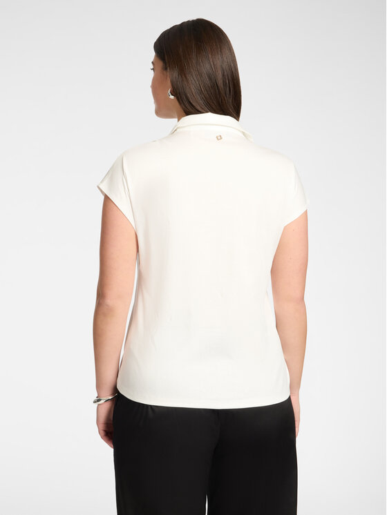 Elena Mirò Elena Mirò T-Shirt G094Z000615N011 Biały Regular Fit