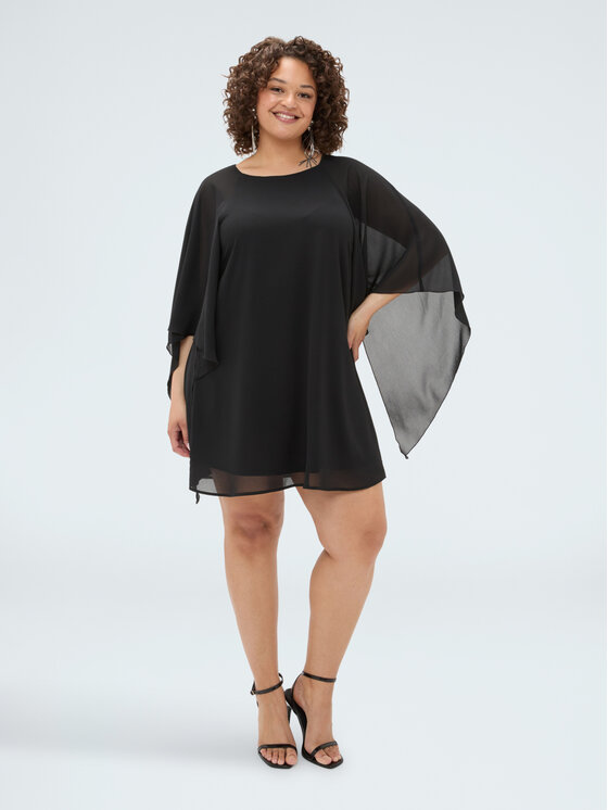 Fiorella Rubino Fiorella Rubino Sukienka codzienna 7023T001873N033 Czarny Over Fit