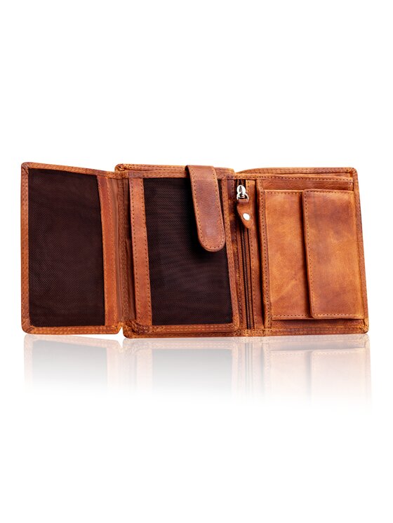 Mustang Mustang Portfel DENIMO HIGH WALLET Brązowy