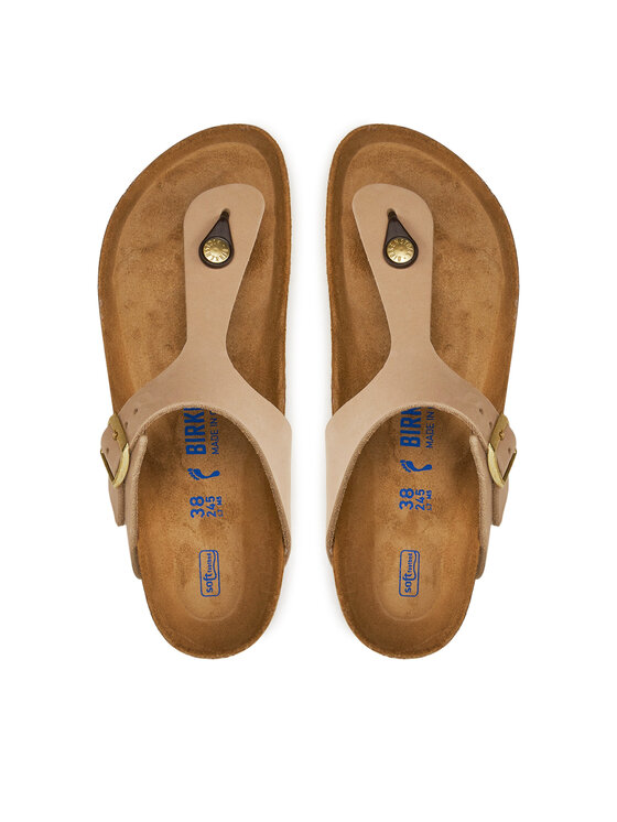 Birkenstock Birkenstock Japonki Gizeh 1019014 Beżowy