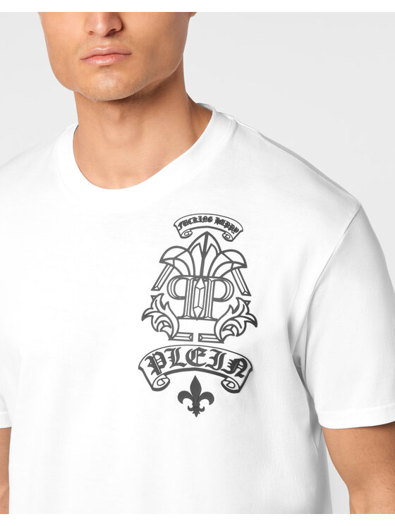 PHILIPP PLEIN PHILIPP PLEIN T-Shirt 24531 Biały Regular Fit