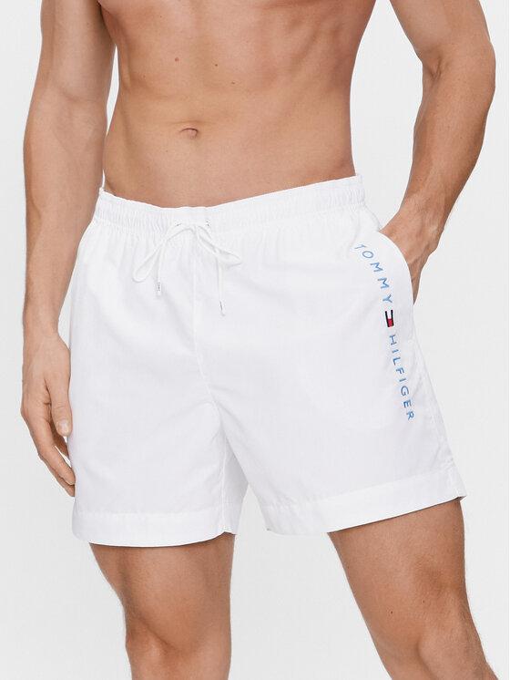 Tommy Hilfiger Tommy Hilfiger Úszónadrág UM0UM03258 Fehér Regular Fit