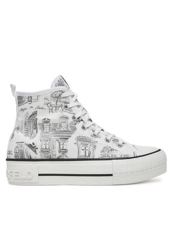 KARL LAGERFELD KARL LAGERFELD Teniși KL60455 Alb