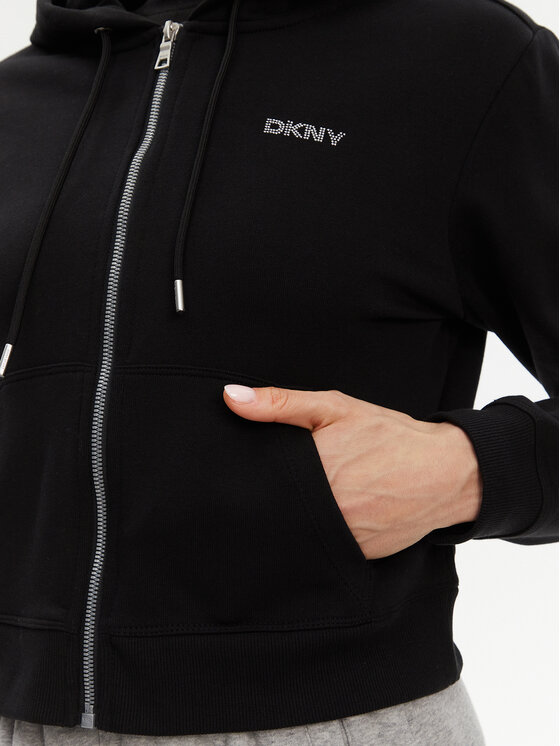 DKNY Sport DKNY Sport Majica dugih rukava DP5J9588 Crna Regular Fit