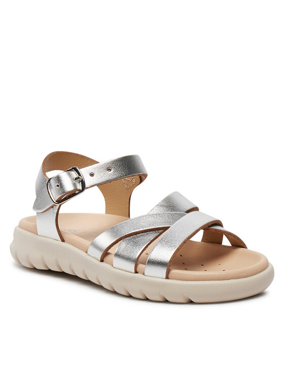 Geox Geox Sandale J Sandal Soleima Gir J45GSA 000CF C1007 M Srebrna