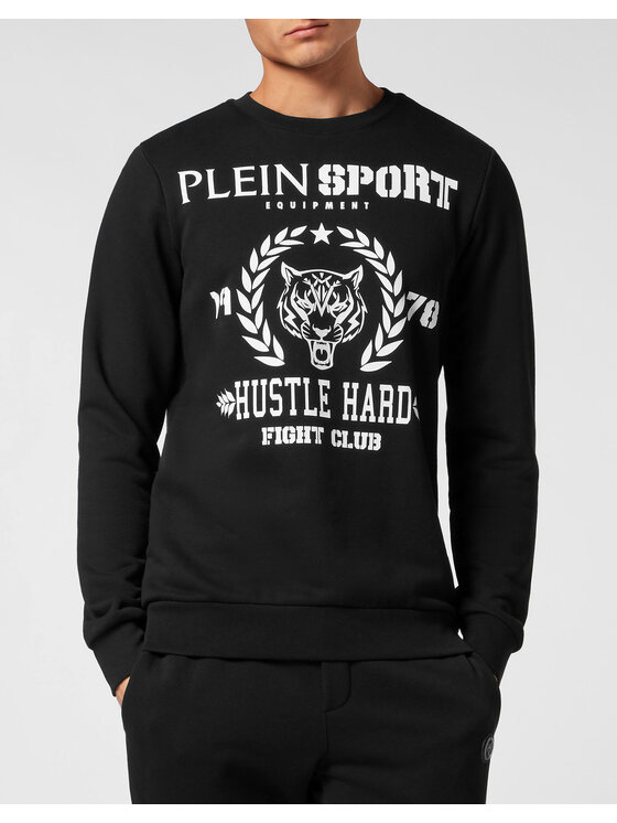 Plein Sport Plein Sport Longsleeve 13083 Czarny Regular Fit