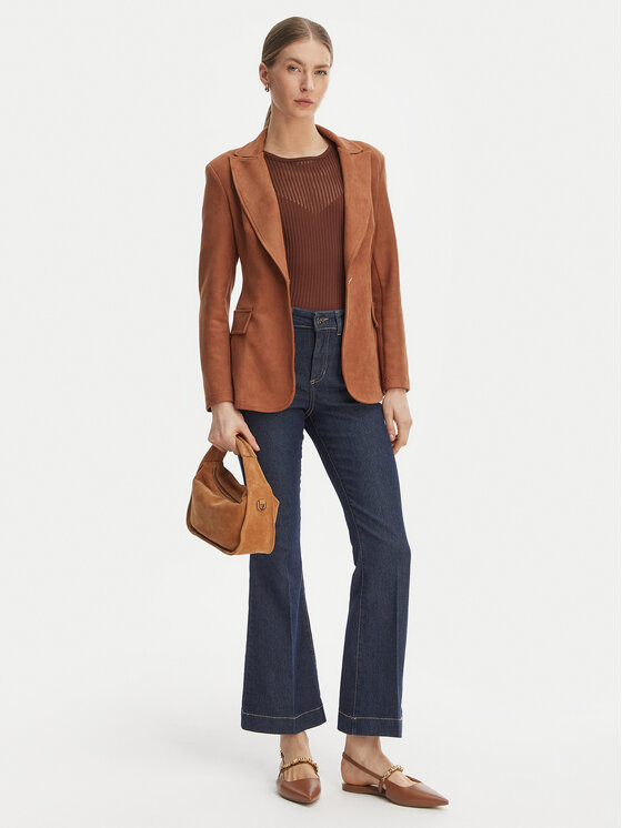 Rinascimento Rinascimento Jeansy CFC0127957003 Granatowy Bootcut Fit