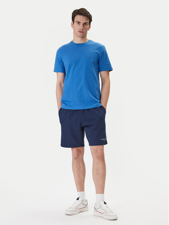 Tommy Hilfiger Tommy Hilfiger Szorty sportowe Logo MW0MW43068 Granatowy Regular Fit