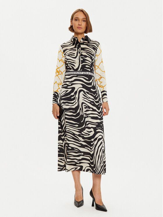 LOLA CASADEMUNT lola_casademunt Сукня-сорочка LF2416007 Чорний Regular Fit