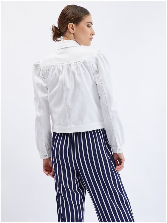 Orsay Orsay Kurtka jeansowa 821143000000__36 Biały Regular Fit