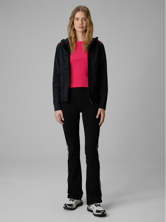 4F 4F Kurtka przejściowa MIDSHOP TEXTILE Czarny Slim Fit