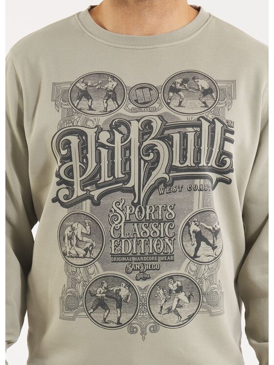PITBULL PITBULL Bluza MULTISPORT Szary Regular Fit