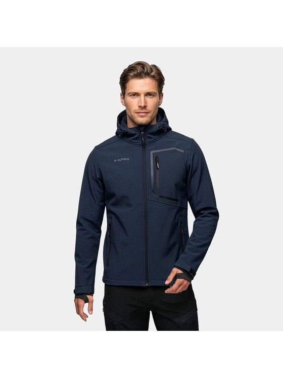 Alpinus Alpinus Kurtka przejściowa Piryn Granatowy Regular Fit