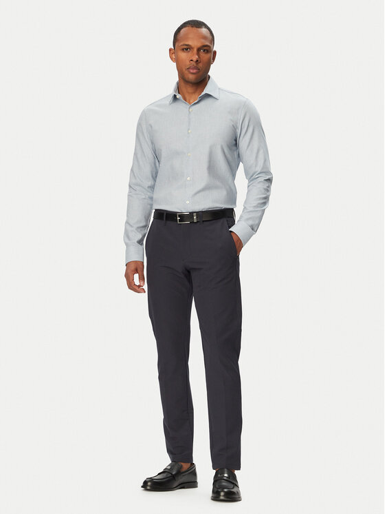 Calvin Klein Calvin Klein Koszula LV019EU148 Niebieski Slim Fit