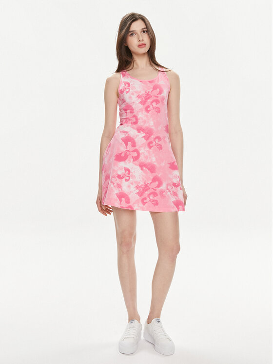 adidas adidas Rochie de vară Floral Graphic IS4247 Roz Regular Fit