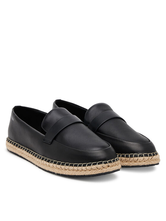 Calvin Klein Calvin Klein Espadrile Espadrille W/Ck Hw - Lth HW0HW02390 Negru