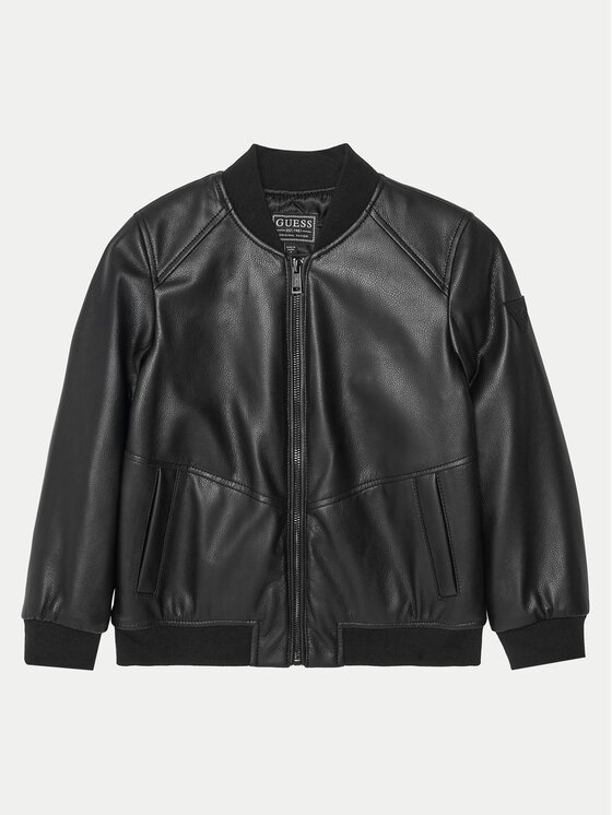 Guess Guess Giacca in similpelle L5RL08 WH2J0 Nero Regular Fit