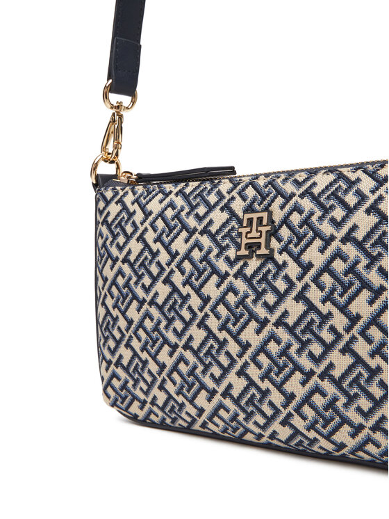 Tommy Hilfiger Tommy Hilfiger Torbica Th Jacquard Shoulder Pouch AW0AW17828 Tamnoplava