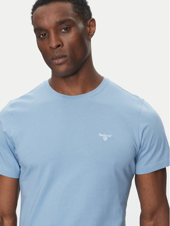 Barbour Barbour Majica Essential Sports MTS0331BL33 Modra Tailored Fit