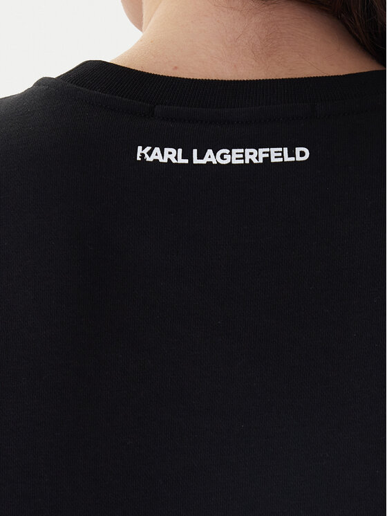 KARL LAGERFELD KARL LAGERFELD Bluza B1W20031 Czarny Regular Fit