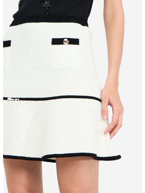 Liu Jo Liu Jo Minigonna CF5133MS18F03A21 Bianco Regular Fit