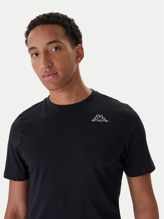 Kappa Kappa Комплект 3 тишърти Logo Sylvo 322562W Черен Regular Fit