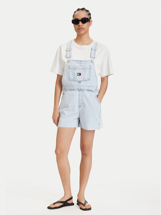 Tommy Jeans Tommy Jeans Ogrodniczki Dungaree DW0DW22402 Niebieski jasny Relaxed Fit