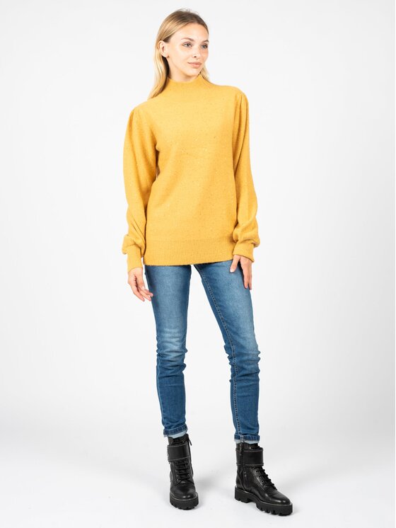 Silvian Heach Silvian Heach Sweter CVA22189LU | Melisia Żółty Regular Fit