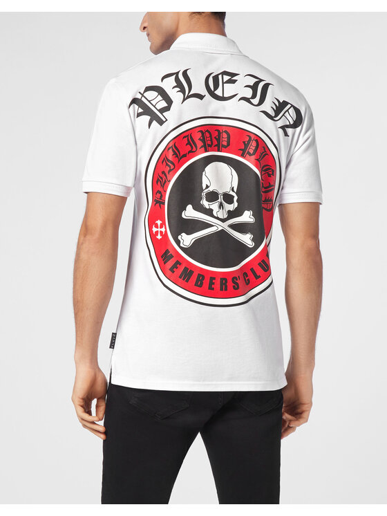 PHILIPP PLEIN PHILIPP PLEIN Polokošeľa 14659 Biela Slim Fit