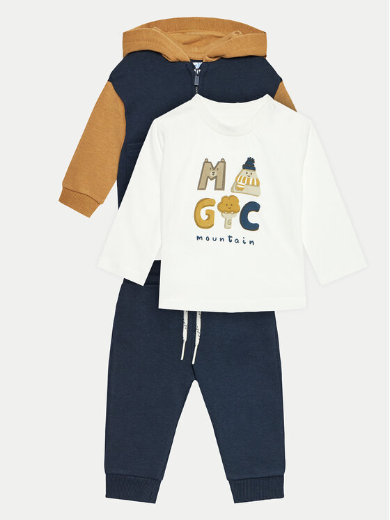 Mayoral Mayoral Set Sweatshirt, Bluse und Hose 2819 Dunkelblau Regular Fit