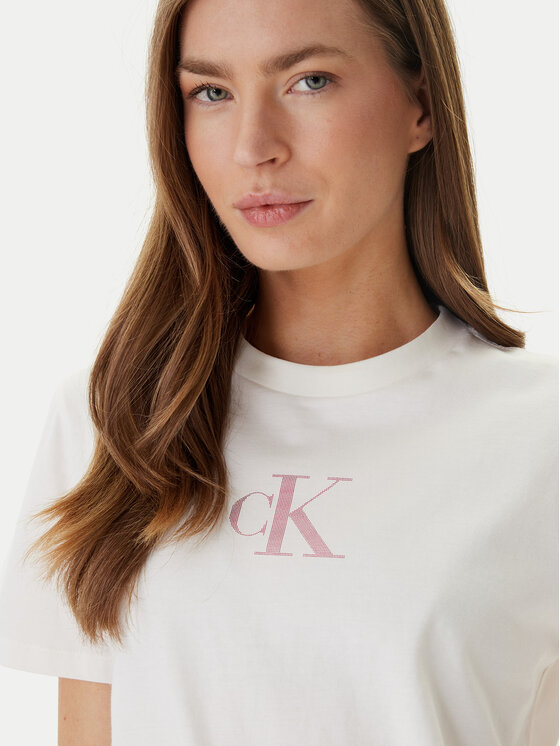 Calvin Klein Jeans Calvin Klein Jeans T-Shirt Classic Foil LV047E804G Biały Regular Fit