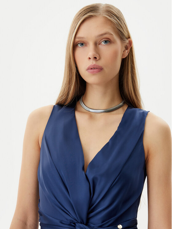 Rinascimento Rinascimento Večernja haljina CFC0122455003 Tamnoplava Regular Fit