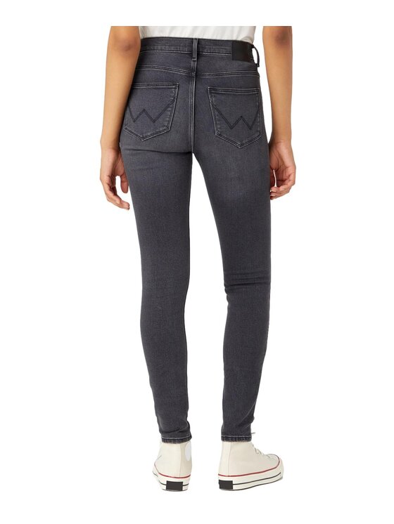 Wrangler Wrangler Jeansy 112345385 Szary Skinny Fit