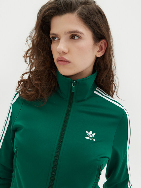 adidas adidas Felpa adicolor Classics Firebird JC8262 Verde Regular Fit