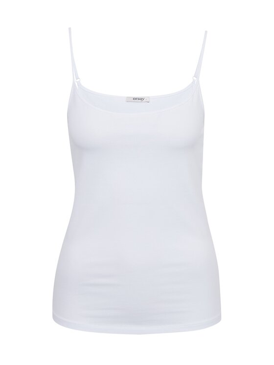 Orsay Orsay Tank top 104160000000__XL Biały Regular Fit