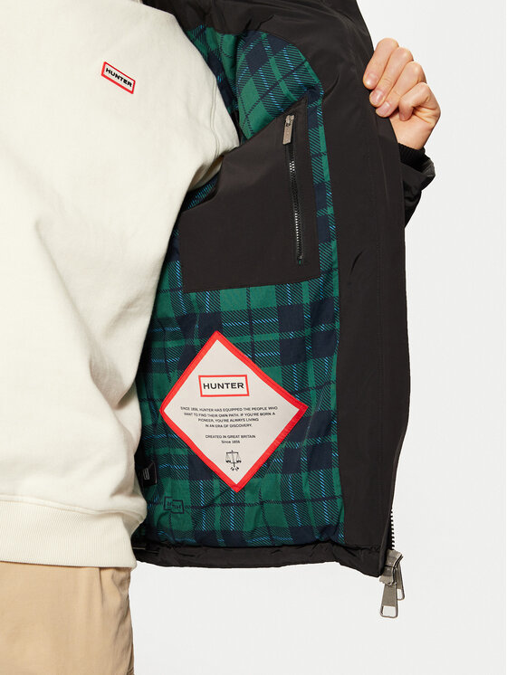 Hunter Hunter Зимова куртка HARM0005242 Чорний Regular Fit