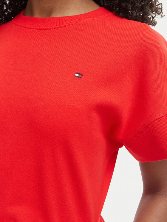 Tommy Hilfiger Tommy Hilfiger Sukienka codzienna WW0WW51148 Czerwony Regular Fit