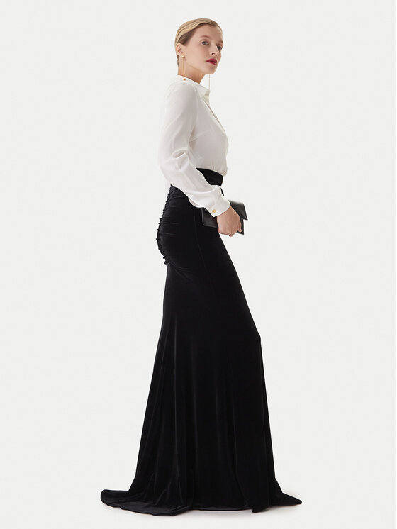 Elisabetta Franchi Elisabetta Franchi Večerní šaty AB-R46-57E2-V100 Bílá Regular Fit