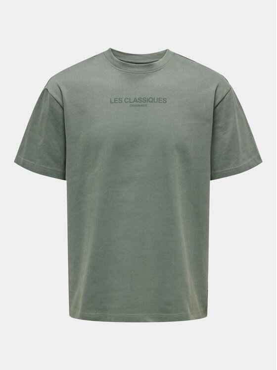Only & Sons Only & Sons T-Shirt 22028766 Zielony Relaxed Fit