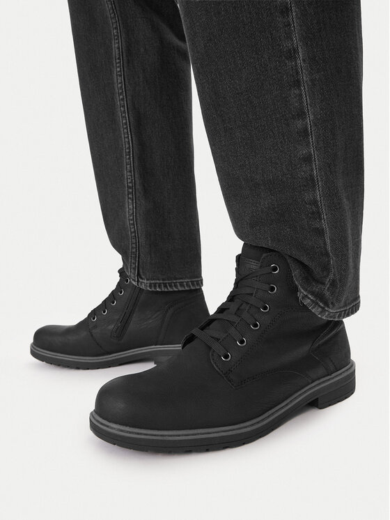 Lanetti Lanetti Schnürschuhe MBS-6997-05 Schwarz